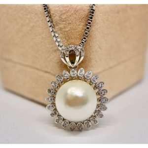 Kalung Rhodium Mutiara